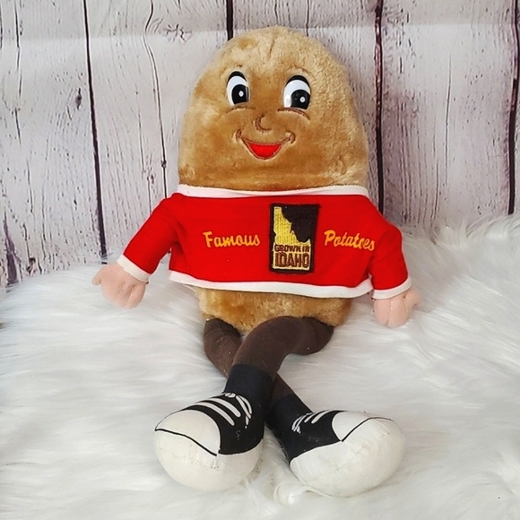 Vintage Other - Vintage 90s Idaho Potato Buddy Famous Idaho Potato Spud Plush Stuffed Animal 18"
